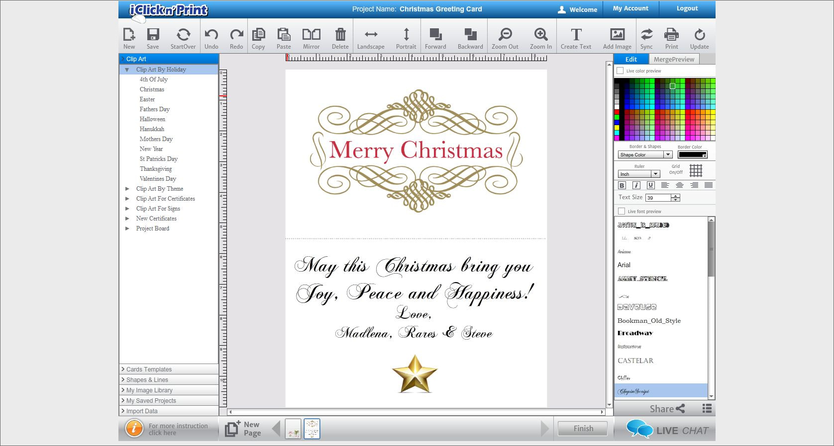 Iclicknprint Templates